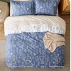 image:imageBedsure Duvet Cover Queen Size  Reversible Green FloralampBird Duvet Cover Set with Zipper Closure 3 Pieces Mistletoe Bedding Set with 8 Corner Ties and 2 Pillow Shams 20x2624  Infinity Blue No Comforter