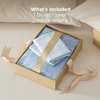 image:imageBedsure Duvet Cover Queen Size  Reversible Green FloralampBird Duvet Cover Set with Zipper Closure 3 Pieces Mistletoe Bedding Set with 8 Corner Ties and 2 Pillow Shams 20x2601  Blue No Comforter