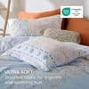 image:imageBedsure Duvet Cover Queen Size  Reversible Green FloralampBird Duvet Cover Set with Zipper Closure 3 Pieces Mistletoe Bedding Set with 8 Corner Ties and 2 Pillow Shams 20x2618  Winter Sky No Comforter