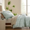 image:imageBedsure Duvet Cover Queen Size  Reversible Green FloralampBird Duvet Cover Set with Zipper Closure 3 Pieces Mistletoe Bedding Set with 8 Corner Ties and 2 Pillow Shams 20x2603  Sage Green No Comforter