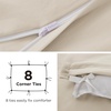 image:imageBedsure Duvet Cover Queen Size 1Pc Soft Double Brushed Bedding Black00  Beige
