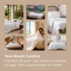 image:imageBedsure Duvet Cover Queen Size 1Pc Soft Double Brushed Bedding Black00  Beige
