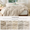 image:imageBedsure Duvet Cover Queen Size 1Pc Soft Double Brushed Bedding Black00  Beige