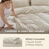 image:imageBedsure Duvet Cover Queen Size 1Pc Soft Double Brushed Bedding Black00  Beige