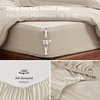 image:imageBedsure Duvet Cover Queen Size 1Pc Soft Double Brushed Bedding Black00  Beige