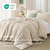 image:imageBedsure Duvet Cover Queen Size 1Pc Soft Double Brushed Bedding Black00  Beige
