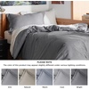 image:imageBedsure Duvet Cover Queen Size 1Pc Soft Double Brushed Bedding Black00  Grey