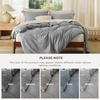 image:imageBedsure Duvet Cover Queen Size 1Pc Soft Double Brushed Bedding Black00  Grey