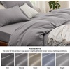 image:imageBedsure Duvet Cover Queen Size 1Pc Soft Double Brushed Bedding Black00  Grey