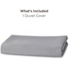 image:imageBedsure Duvet Cover Queen Size 1Pc Soft Double Brushed Bedding Black00  Grey
