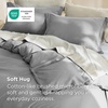 image:imageBedsure Duvet Cover Queen Size 1Pc Soft Double Brushed Bedding Black00  Grey