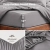 image:imageBedsure Duvet Cover Queen Size 1Pc Soft Double Brushed Bedding Black00  Grey