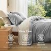 image:imageBedsure Duvet Cover Queen Size 1Pc Soft Double Brushed Bedding Black00  Grey