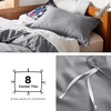 image:imageBedsure Duvet Cover Queen Size 1Pc Soft Double Brushed Bedding Black00  Grey