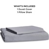 image:imageBedsure Duvet Cover Queen Size 1Pc Soft Double Brushed Bedding Black00  Grey