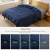 image:imageBedsure Duvet Cover Queen Size 1Pc Soft Double Brushed Bedding Black00  Navy Blue