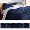 image:imageBedsure Duvet Cover Queen Size 1Pc Soft Double Brushed Bedding Black00  Navy Blue