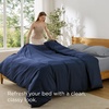 image:imageBedsure Duvet Cover Queen Size 1Pc Soft Double Brushed Bedding Black00  Navy Blue