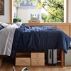 image:imageBedsure Duvet Cover Queen Size 1Pc Soft Double Brushed Bedding Black00  Navy Blue