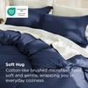 image:imageBedsure Duvet Cover Queen Size 1Pc Soft Double Brushed Bedding Black00  Navy Blue