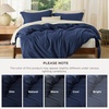 image:imageBedsure Duvet Cover Queen Size 1Pc Soft Double Brushed Bedding Black00  Navy Blue