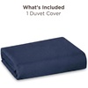 image:imageBedsure Duvet Cover Queen Size 1Pc Soft Double Brushed Bedding Black00  Navy Blue