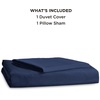 image:imageBedsure Duvet Cover Queen Size 1Pc Soft Double Brushed Bedding Black00  Navy Blue