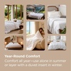 image:imageBedsure Duvet Cover Queen Size 1Pc Soft Double Brushed Bedding Black00  Navy Blue