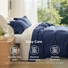image:imageBedsure Duvet Cover Queen Size 1Pc Soft Double Brushed Bedding Black00  Navy Blue