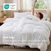 image:imageBedsure Duvet Cover Queen Size 1Pc Soft Double Brushed Bedding Black01  White