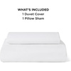 image:imageBedsure Duvet Cover Queen Size 1Pc Soft Double Brushed Bedding Black01  White