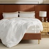 image:imageBedsure Duvet Cover Queen Size 1Pc Soft Double Brushed Bedding Black01  White
