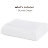 image:imageBedsure Duvet Cover Queen Size 1Pc Soft Double Brushed Bedding Black01  White