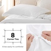 image:imageBedsure Duvet Cover Queen Size 1Pc Soft Double Brushed Bedding Black01  White