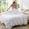 image:imageBedsure Duvet Cover Queen Size 1Pc Soft Double Brushed Bedding Black01  White