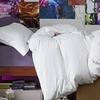 image:imageBedsure Duvet Cover Queen Size 1Pc Soft Double Brushed Bedding Black01  White