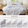 image:imageBedsure Duvet Cover Queen Size 1Pc Soft Double Brushed Bedding Black01  White