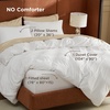 image:imageBedsure Duvet Cover Queen Size 1Pc Soft Double Brushed Bedding Black01  White