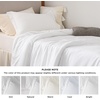 image:imageBedsure Duvet Cover Queen Size 1Pc Soft Double Brushed Bedding Black01  White