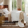 image:imageBedsure Duvet Cover Queen Size 1Pc Soft Double Brushed Bedding Black01  White