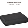 image:imageBedsure Duvet Cover Queen Size 1Pc Soft Double Brushed Bedding Black02  Black