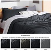 image:imageBedsure Duvet Cover Queen Size 1Pc Soft Double Brushed Bedding Black02  Black