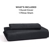 image:imageBedsure Duvet Cover Queen Size 1Pc Soft Double Brushed Bedding Black02  Black