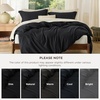 image:imageBedsure Duvet Cover Queen Size 1Pc Soft Double Brushed Bedding Black02  Black