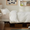 image:imageBedsure Duvet Cover Queen Size 1Pc Soft Double Brushed Bedding Black02  Cream White