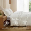 image:imageBedsure Duvet Cover Queen Size 1Pc Soft Double Brushed Bedding Black02  Cream White