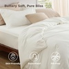 image:imageBedsure Duvet Cover Queen Size 1Pc Soft Double Brushed Bedding Black02  Cream White