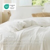 image:imageBedsure Duvet Cover Queen Size 1Pc Soft Double Brushed Bedding Black02  Cream White