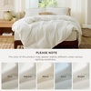 image:imageBedsure Duvet Cover Queen Size 1Pc Soft Double Brushed Bedding Black02  Cream White