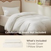 image:imageBedsure Duvet Cover Queen Size 1Pc Soft Double Brushed Bedding Black02  Cream White